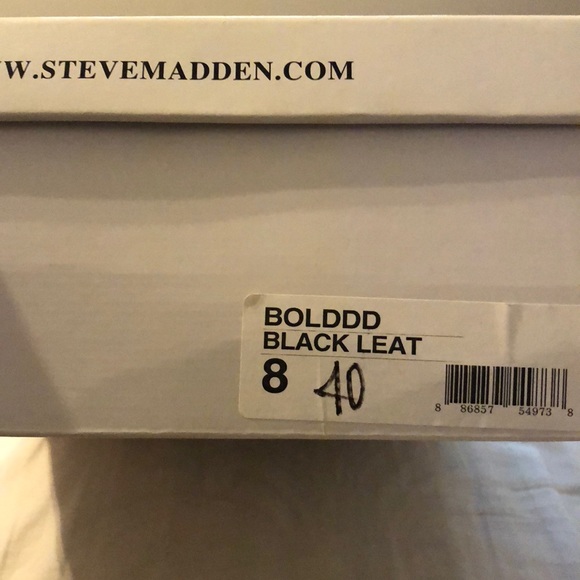 Steve Madden Dyvinal Shoe Bolddd Black Size 8 - Picture 6 of 6